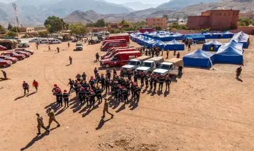 جميع المتضررين من الزلزال يستفيدون من الإيواء بما يضمن حمايتهم حتى في حالة سوء الأحوال الجوية