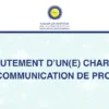 recrutement d’un(e) chargée de communication de projet